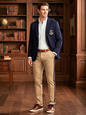 Polo Ralph Lauren Side-Stripe Chino Pants 100% Cotton 36x30
